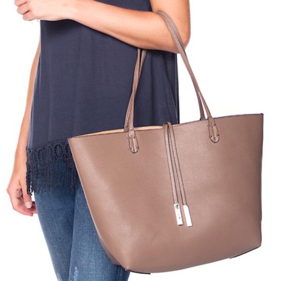 Remi & Reid reversible tote with extra bonus bag